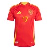 Maillot de Supporter Espagne Williams JR 17 Domicile Euro 2024 Pour Enfant